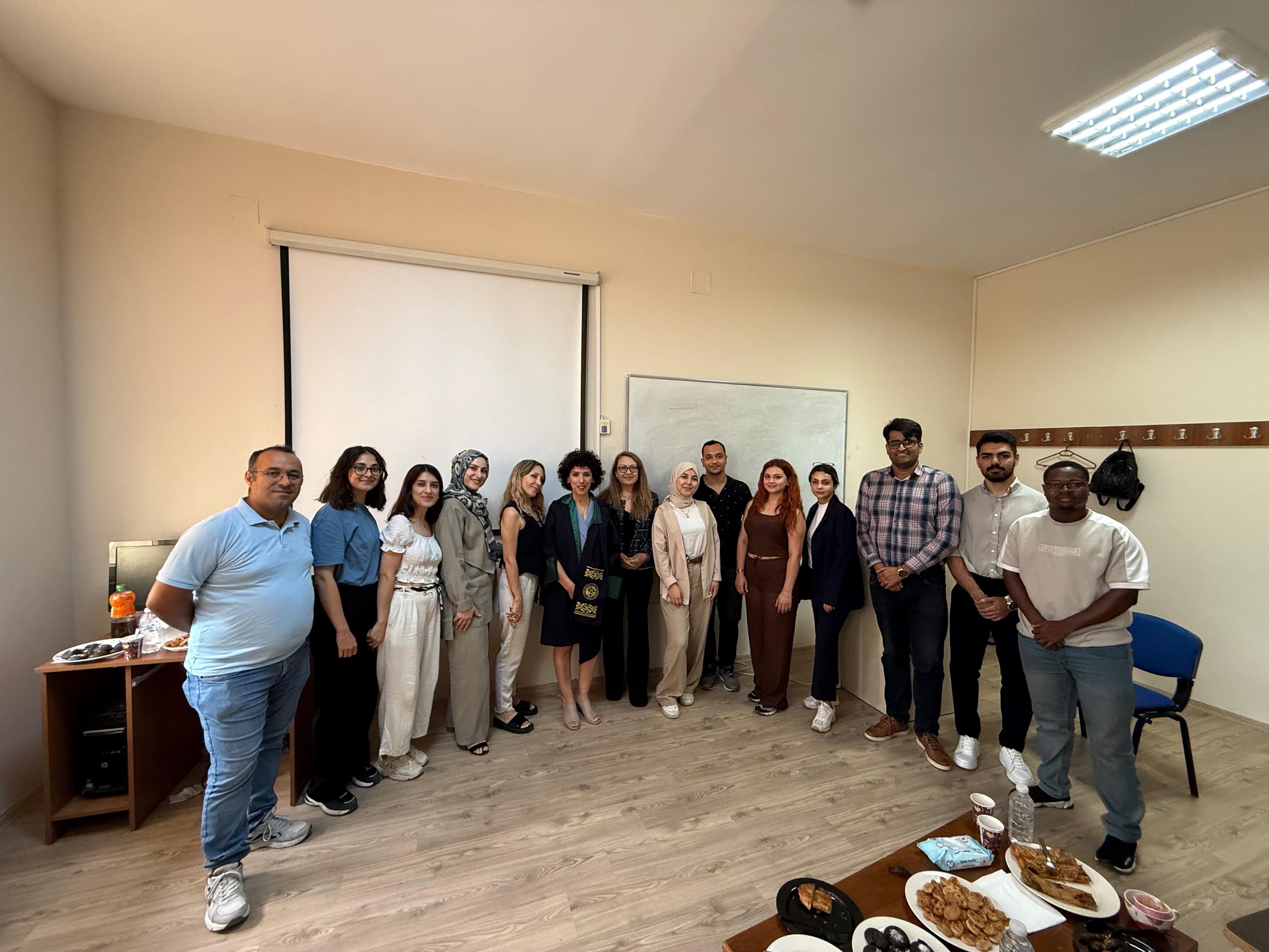 Lab Team at Aycan Sezan's PhD Thesis Defense/Graduation